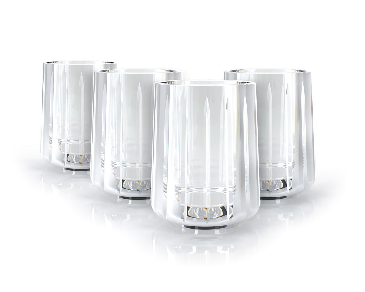 Amazon.com | Godinger Double Old Fashioned Glass Set, Drinking